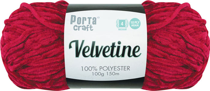 Velvetine Yarn 100g 150m 15 Ruby yarn product photo