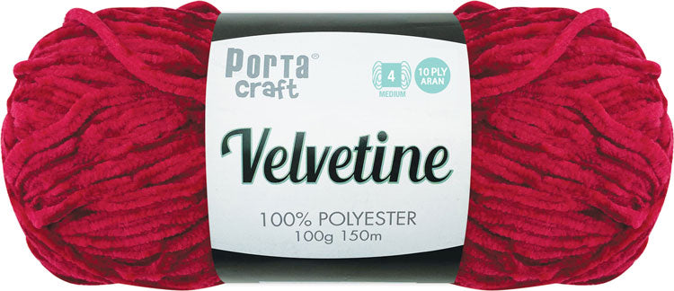 Velvetine Yarn 100g 150m 15 Ruby yarn product photo