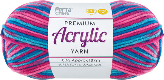 Acrylic Yarn 100g 189m 8 Ply Multi 19 Enchantment yarn product photo