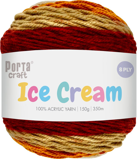 Ice Cream Yarn 150G 285M Caramel Slice yarn product photo