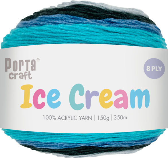 Ice Cream Yarn 150G 285M Mint Slice yarn product photo