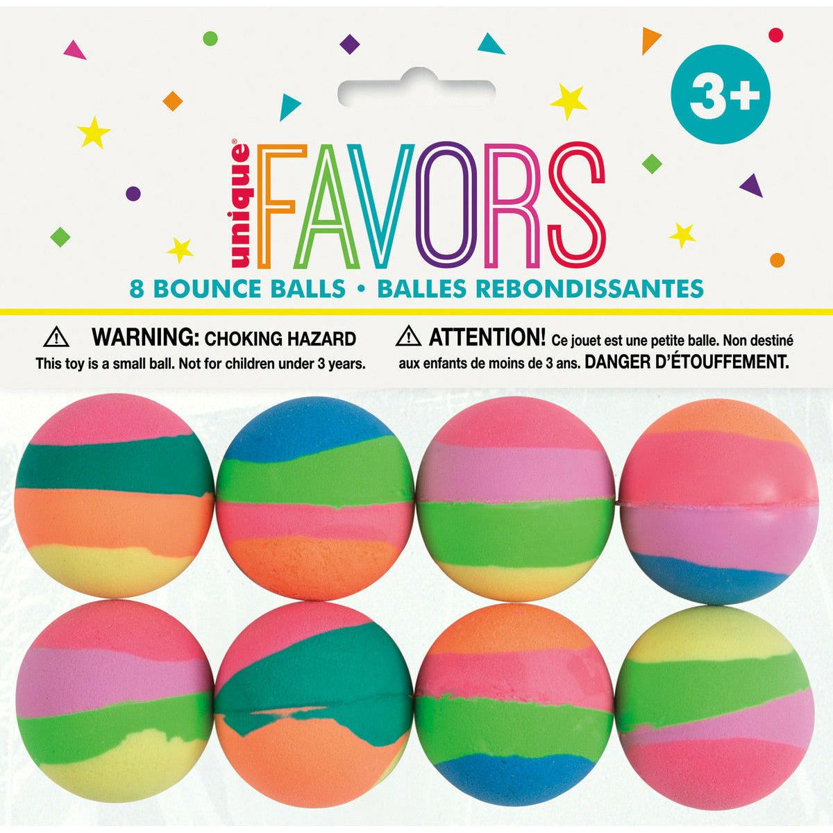 8 32.5Mm Pstl Stripe Bounce Ball