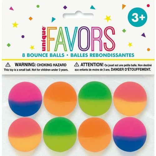 8 Bounce Balls - 32.5Mm 2 Tone