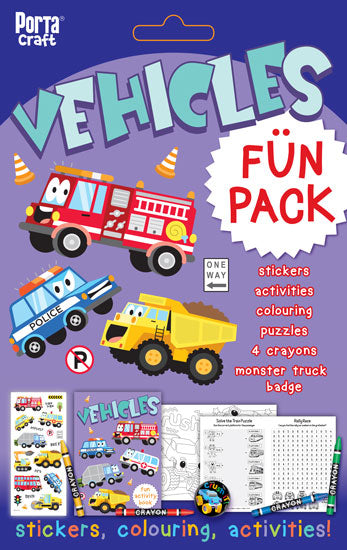 Activity Fun Pack Vehicles craft kits product photo