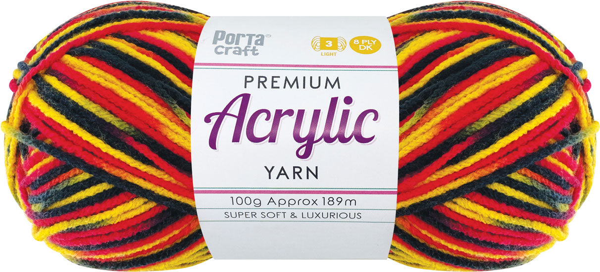 Acrylic Yarn 100g 189m 8 Ply Multi 36 Indigenous yarn product photo