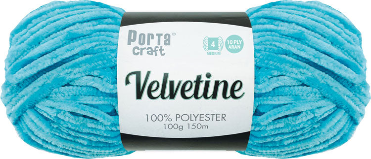 Velvetine Yarn 100g 150m 25 Hot Blue yarn product photo