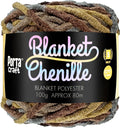 Chenille Blanket Yarn 100g 80m Multi Leatherbound yarn product photo