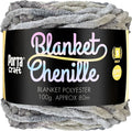 Chenille Blanket Yarn 100g 80m Multi Granite yarn product photo