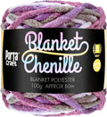 Chenille Blanket Yarn 100g 80m Multi Berry Neapolitan yarn product photo