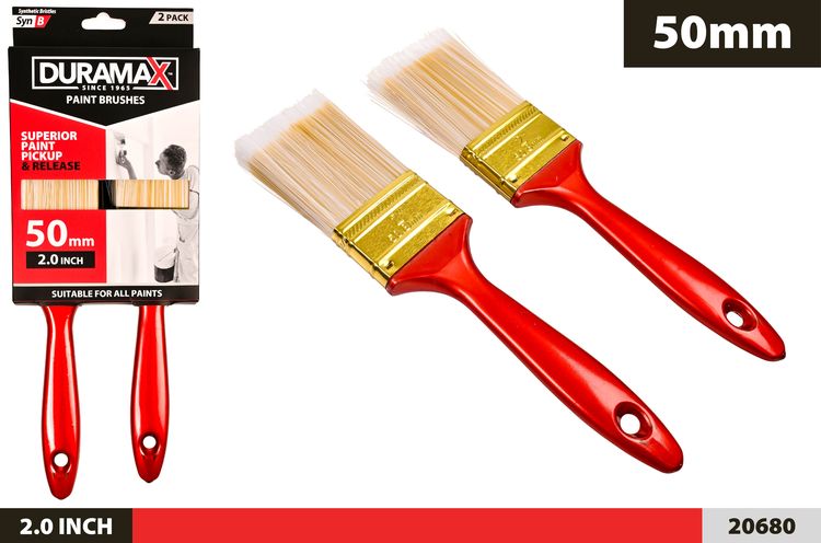 2 Piece Paint Brush Set / - 50 mm Width, 22 cm Height