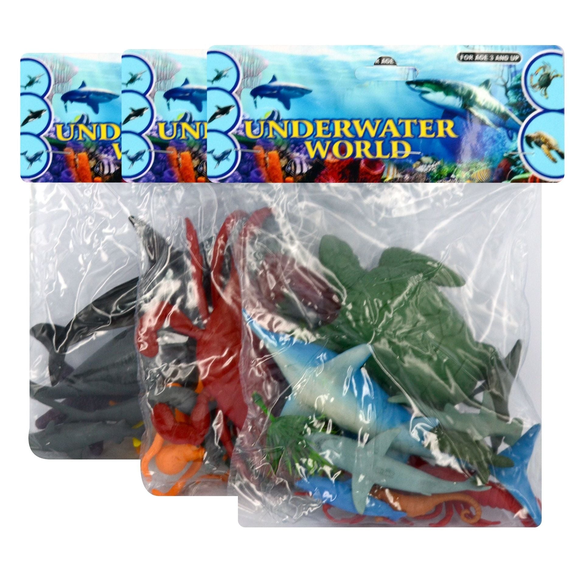 11pce Animals Farm-Sea Jungle Dino Insec