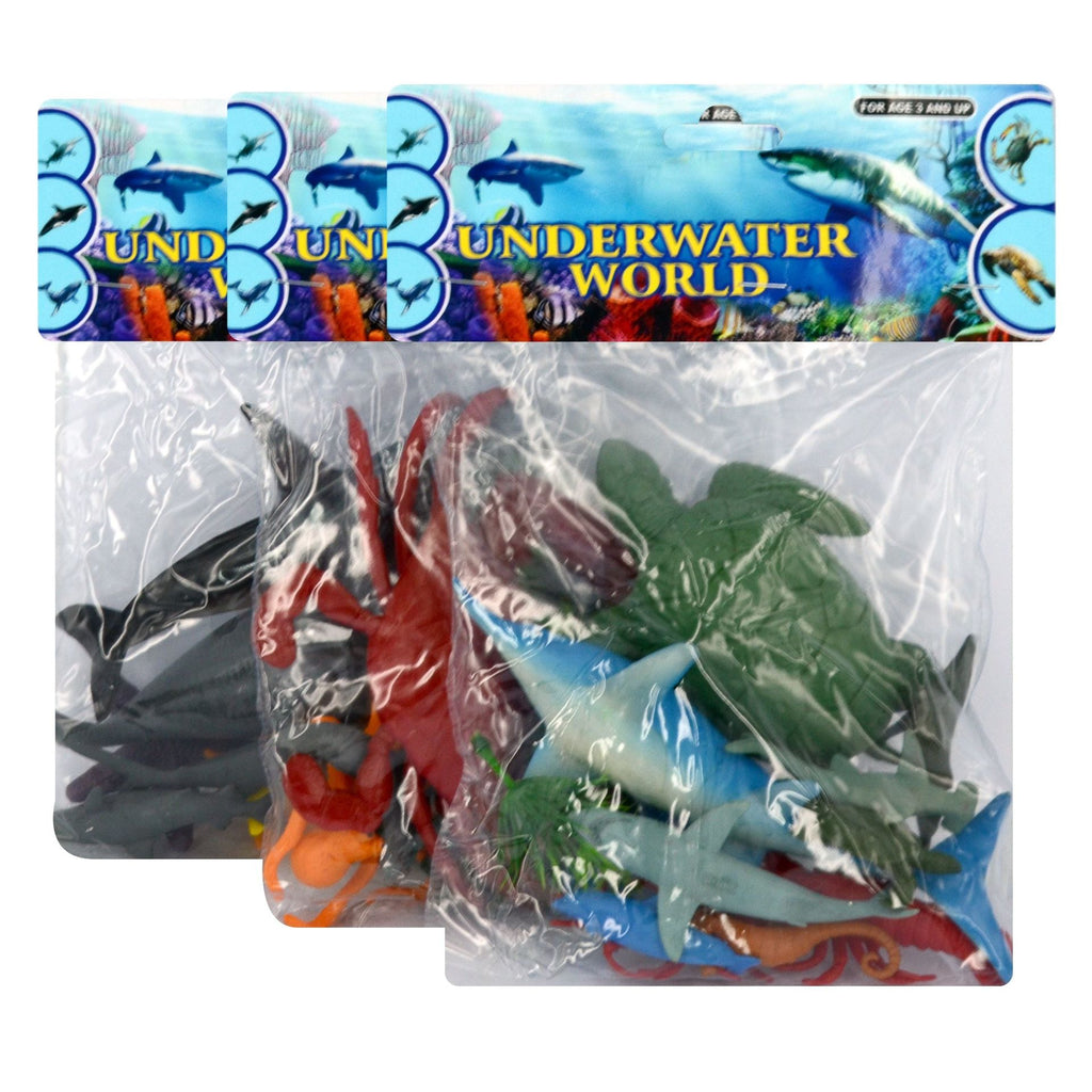 11pce Animals Farm-Sea Jungle Dino Insec