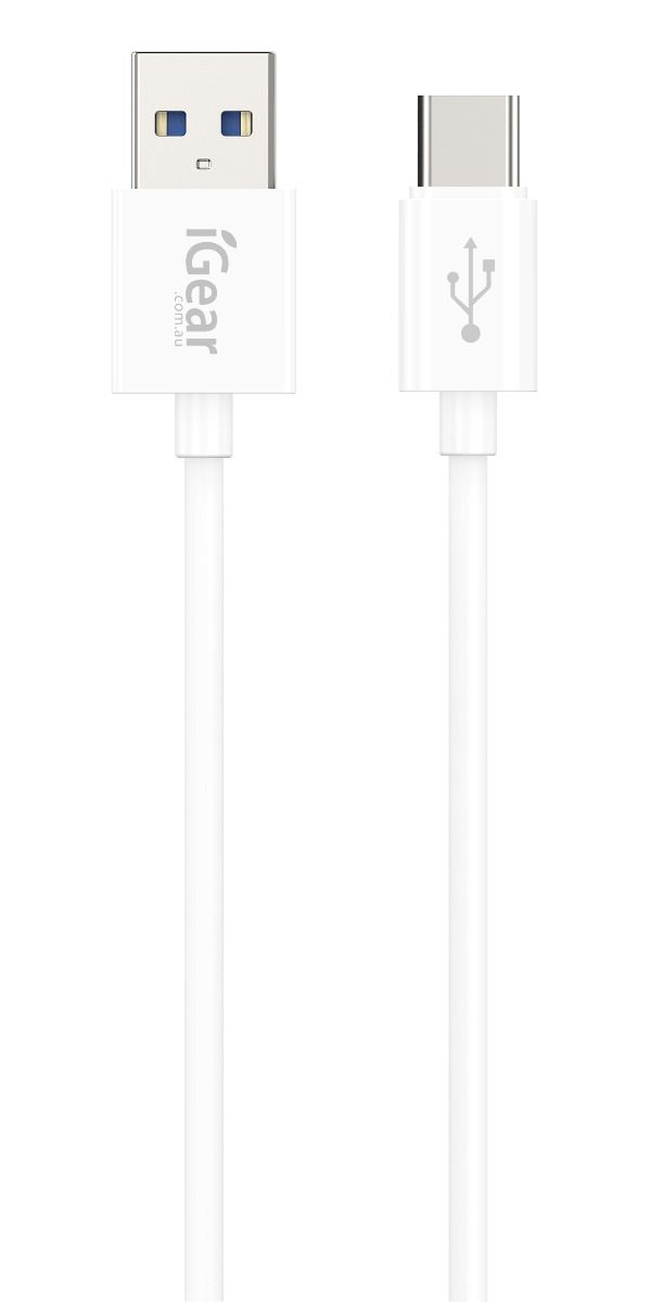 Igear USB to USB-C Charging Cable - White