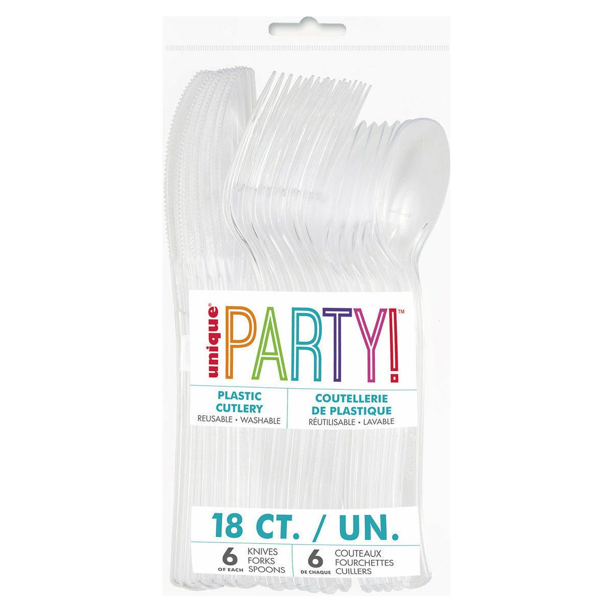 Clear 18 Asstd Cutlery