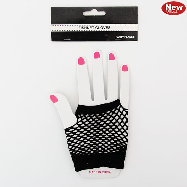 Fishnet Gloves-Black
