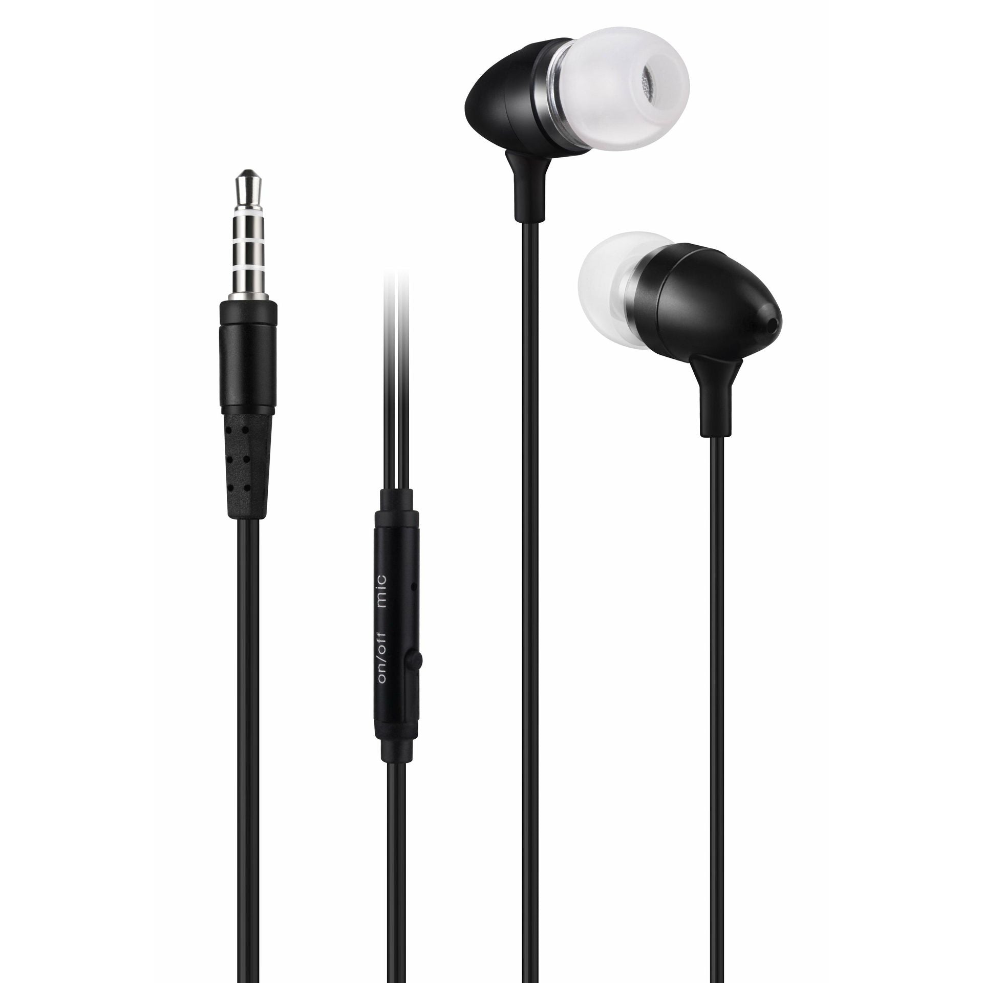 Igear Earphone with Mic - Metallic Black