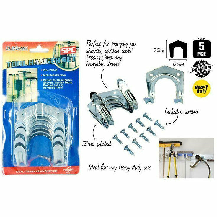 5pce Tool Hanging Set-Zinc Plated