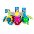 Dog Toy Plush Turtle with Squeaky Spike Ball 27cm 3 Assorted - Pets product at Price Busters Variety