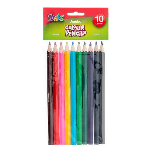 Pencil Coloured Jumbo 10 Pack - Stationery product at Price Busters Variety
