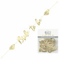 "Bride To Be" Gold Foil Banner 1.82m (6')