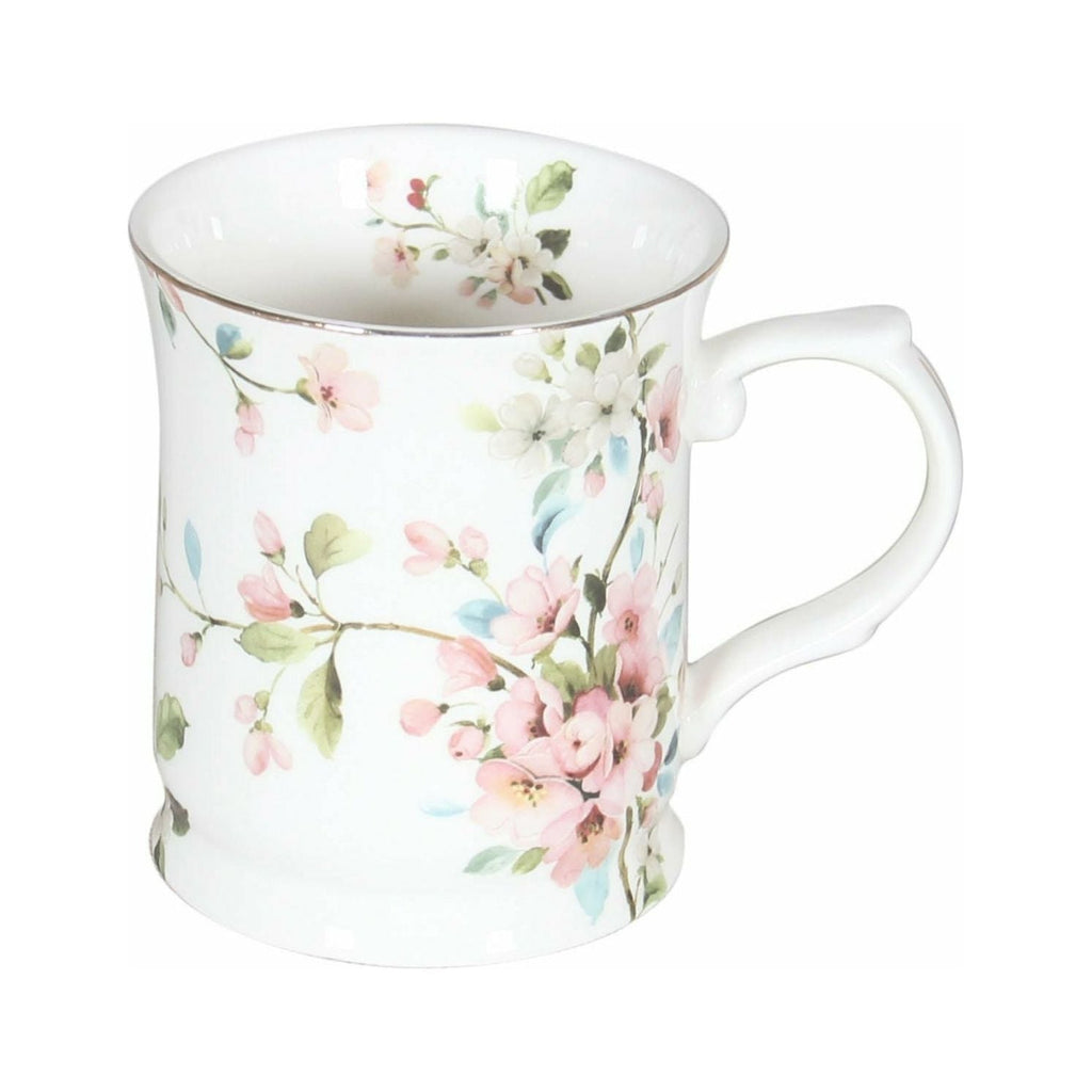 Peach Blossom White Mug 415cc[36/6]