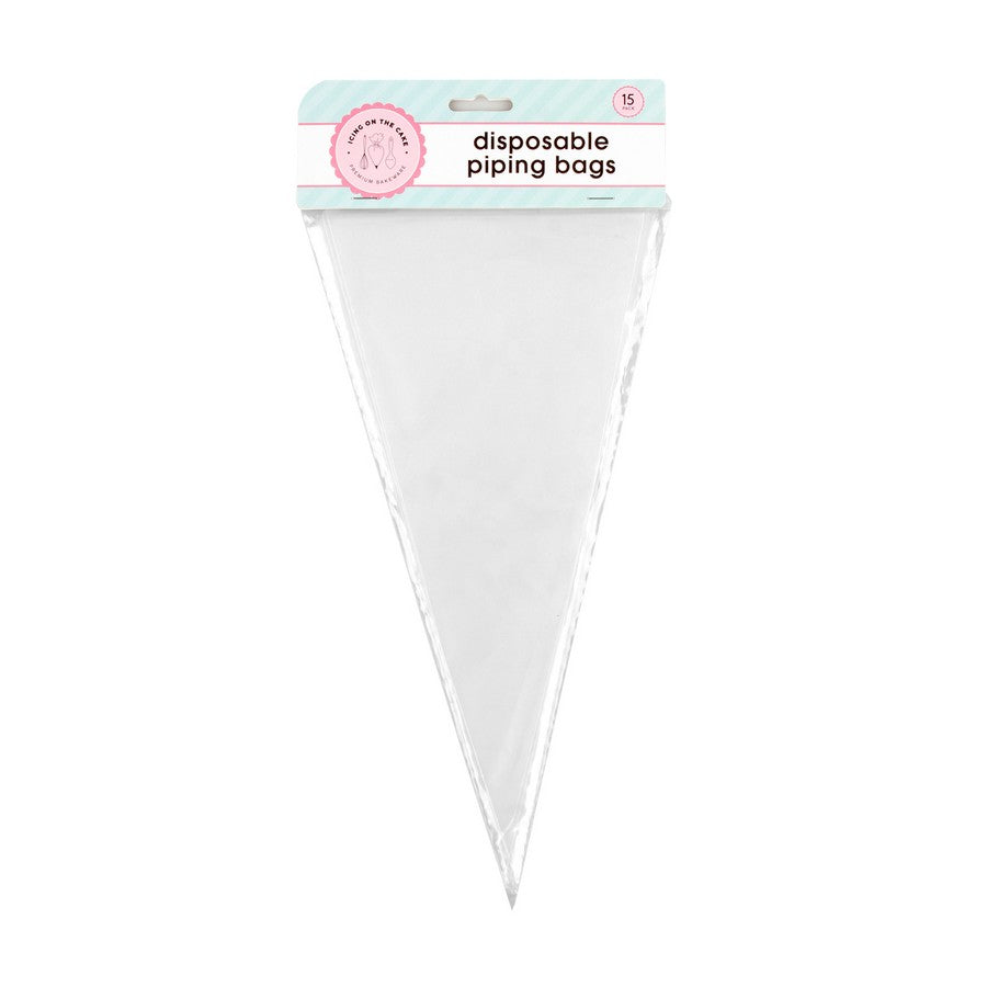 Cake Piping Bag Disposable 15 Pack 16x32cm - Kitchen product at Price Busters Variety