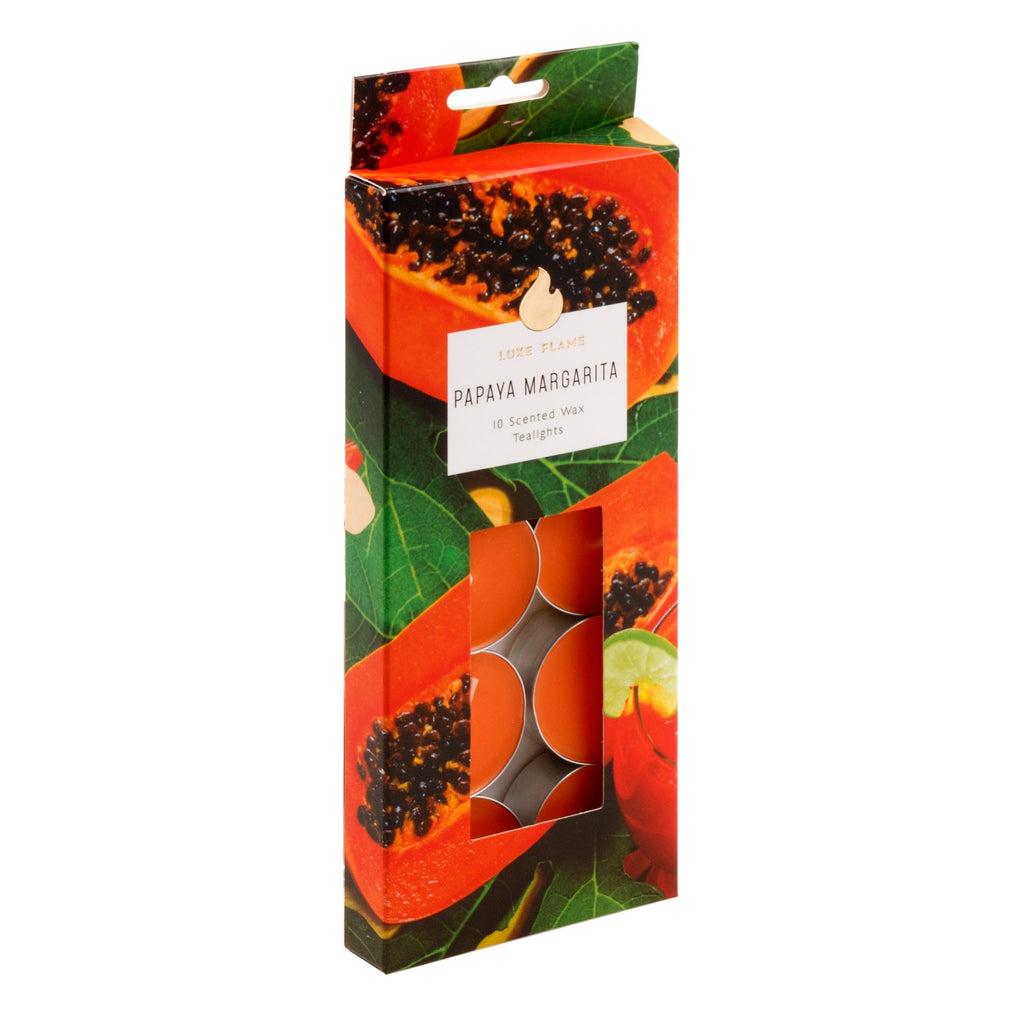 Tealights Scented 4 Hour 10 Pack Papaya Margarita - Homeware product at Price Busters Variety
