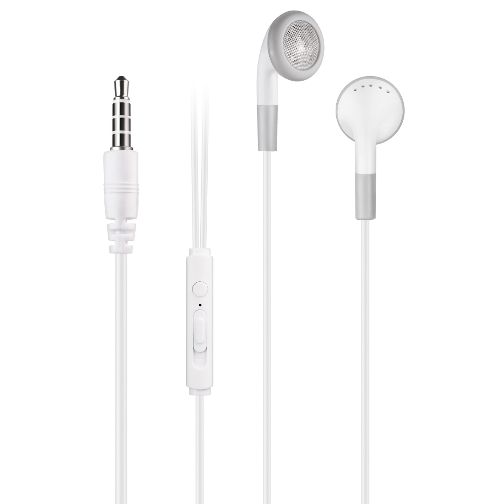 Igear Earphone with Mic and Volume Control - White