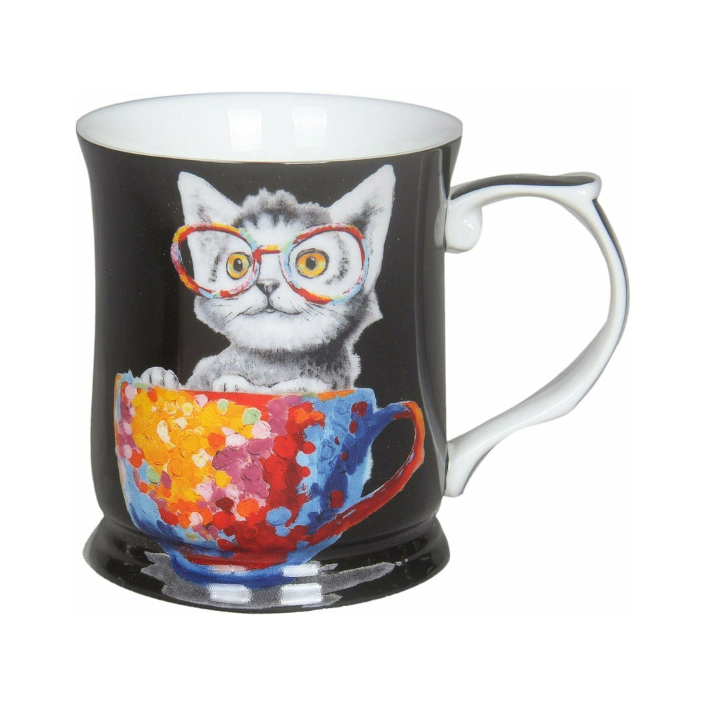 Cheeki Little Cat Mug Black