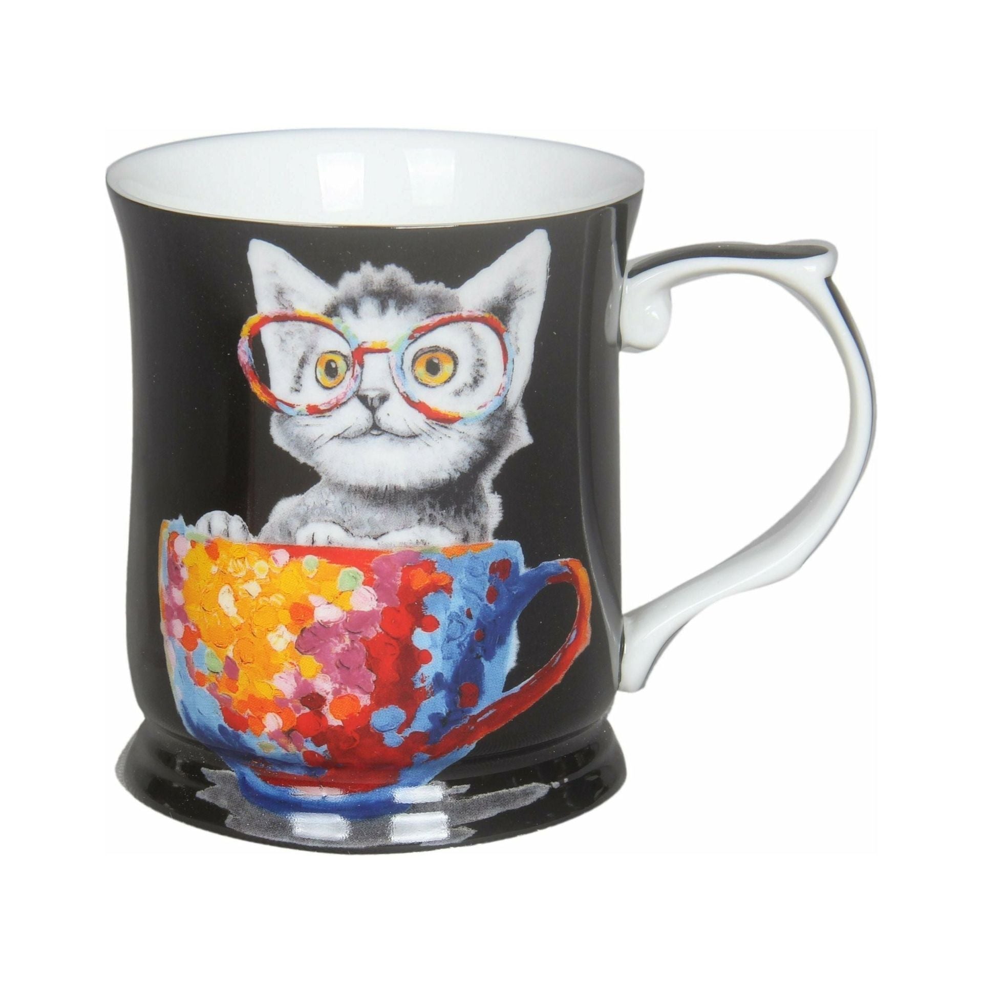 Cheeki Little Cat Mug Black