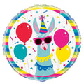 Llama Birthday 45cm (18") Foil Balloon Packaged