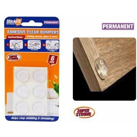 6pce Self-Adhesive Clear Bumpers-2cmD