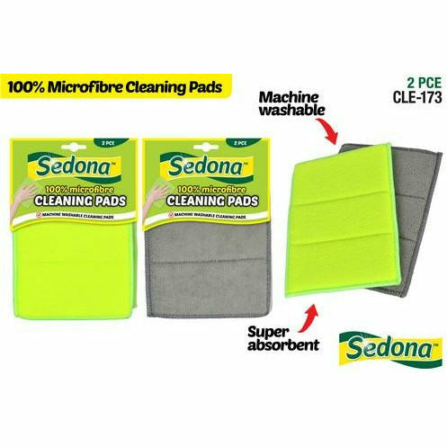 2pce Microfiber Cleaning Pads 16x22cm