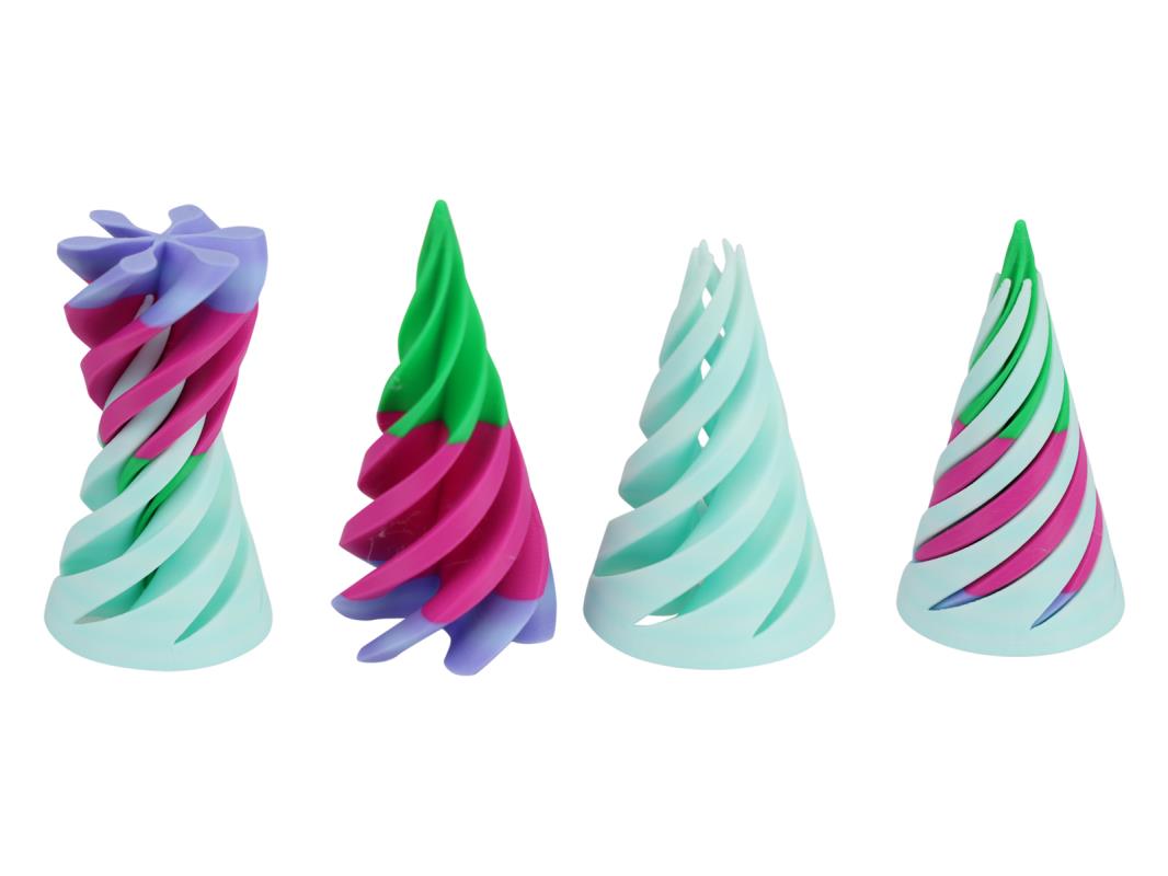 3D Printed Cone Fidget Toy – 8cm