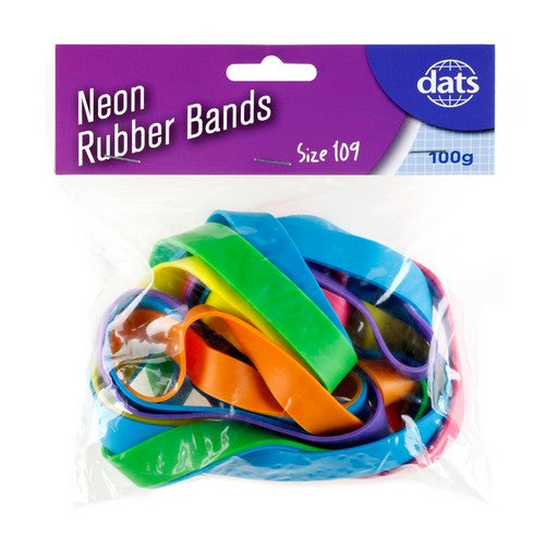 Band Rubber 100g Mixed Colours Size 109 228x15mm - Stationery product at Price Busters Variety