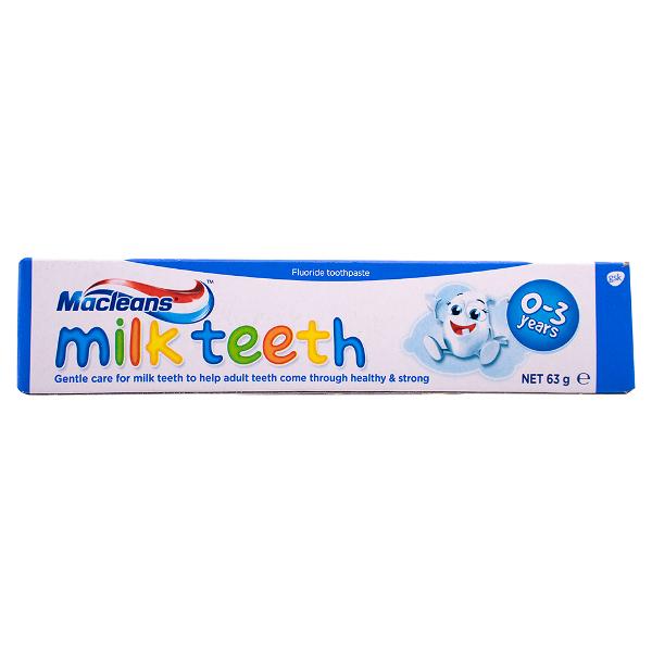 Macleans 63G Toothpaste Milk Teeth 0-3 Years