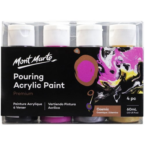 Mont Marte Premium Pouring Acrylic Paint Set - Cosmic