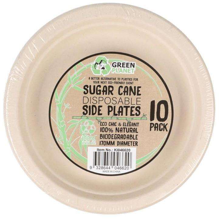 Eco Disp Side Plate 17cm Pack 10 product photo - Price Busters Variety