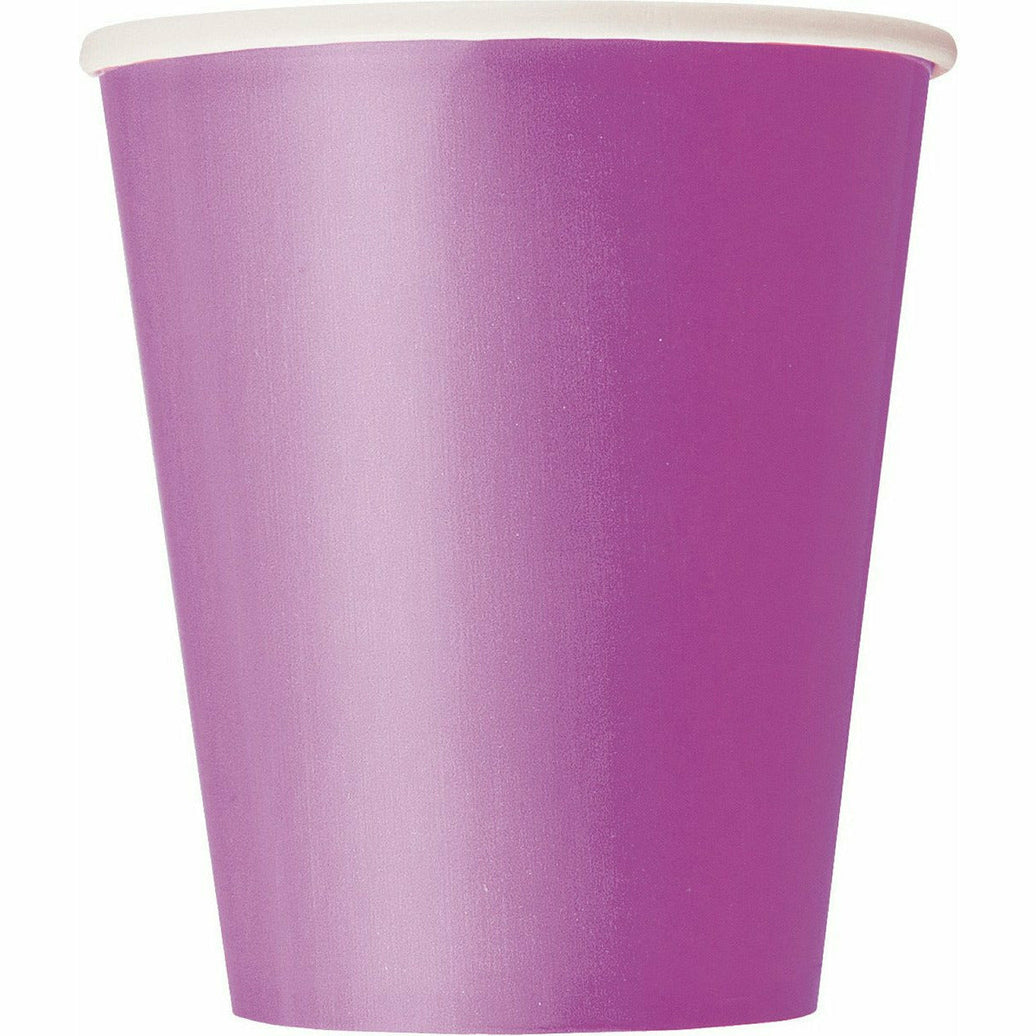 P/Purple 8 X 9Oz Paper Cups