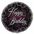 Glitz Pink Happy Birthday 45cm (18") Foil Balloon Packaged