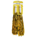 2Pk Metallic Pom Pom-Gold