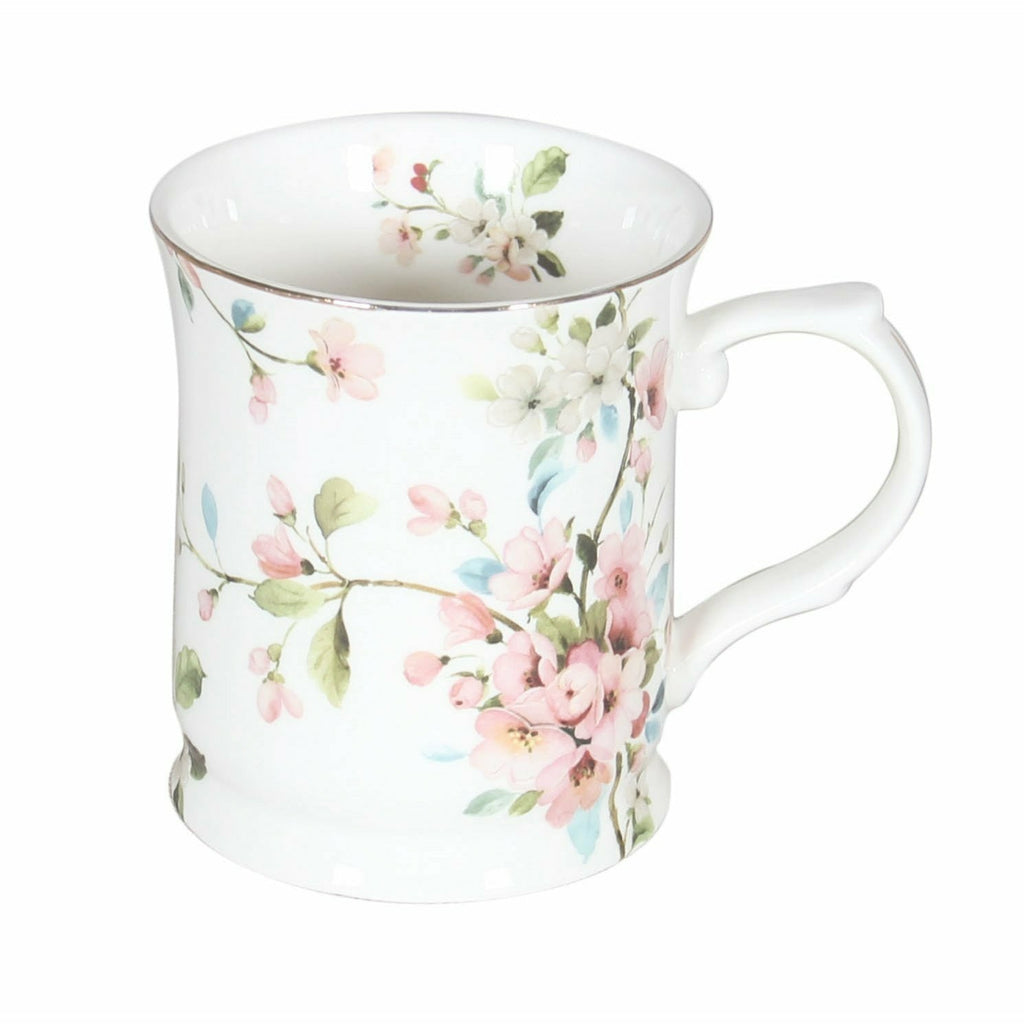 Peach Blossom White Mug 415cc[36/6]