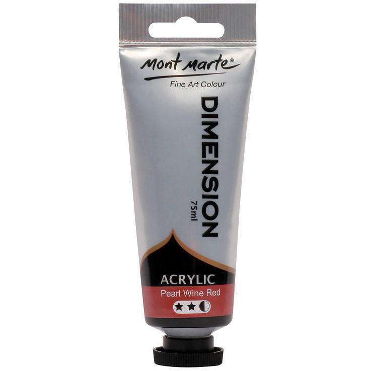 Mont Marte Dimension Acrylic Paint - Pearl Wine Red