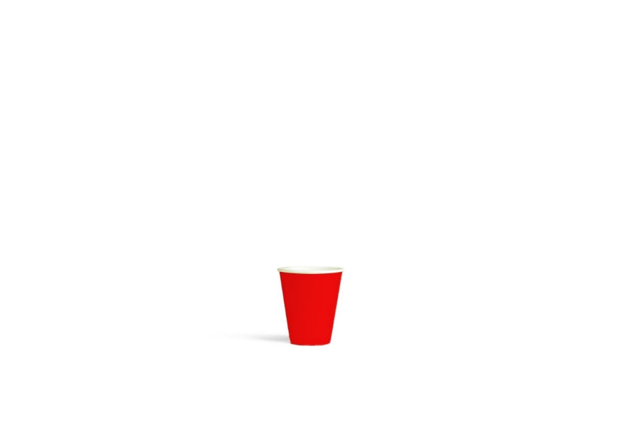 30mL FSC PLA Red Paper Cup Pk30
