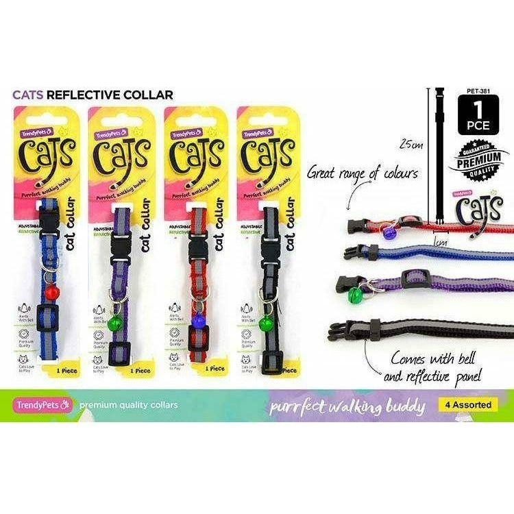 1pce Reflect Pet Collar-Adjust w/Bell-4