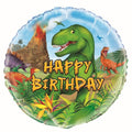 Dinosaur 45cm (18") Foil Balloon Packaged