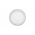 Deluxe Plate Silver Rim 26cm 6pk