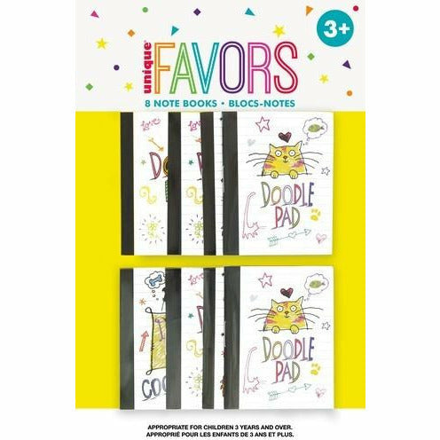 8 Doodle Pad Note Books