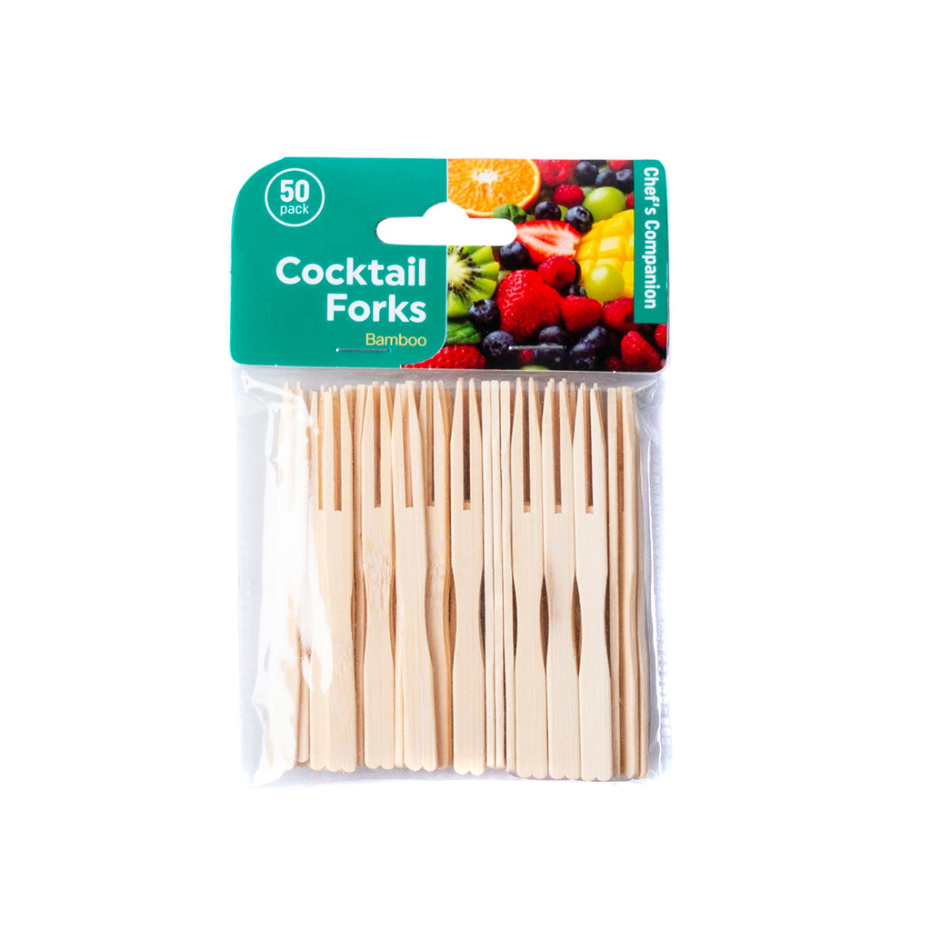 Skewer Fork Bamboo 9cmx3mm 50 Pack - Kitchen product at Price Busters Variety, image 2