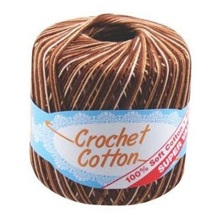 1pce Crochet Cotton Multi BROWN 50G